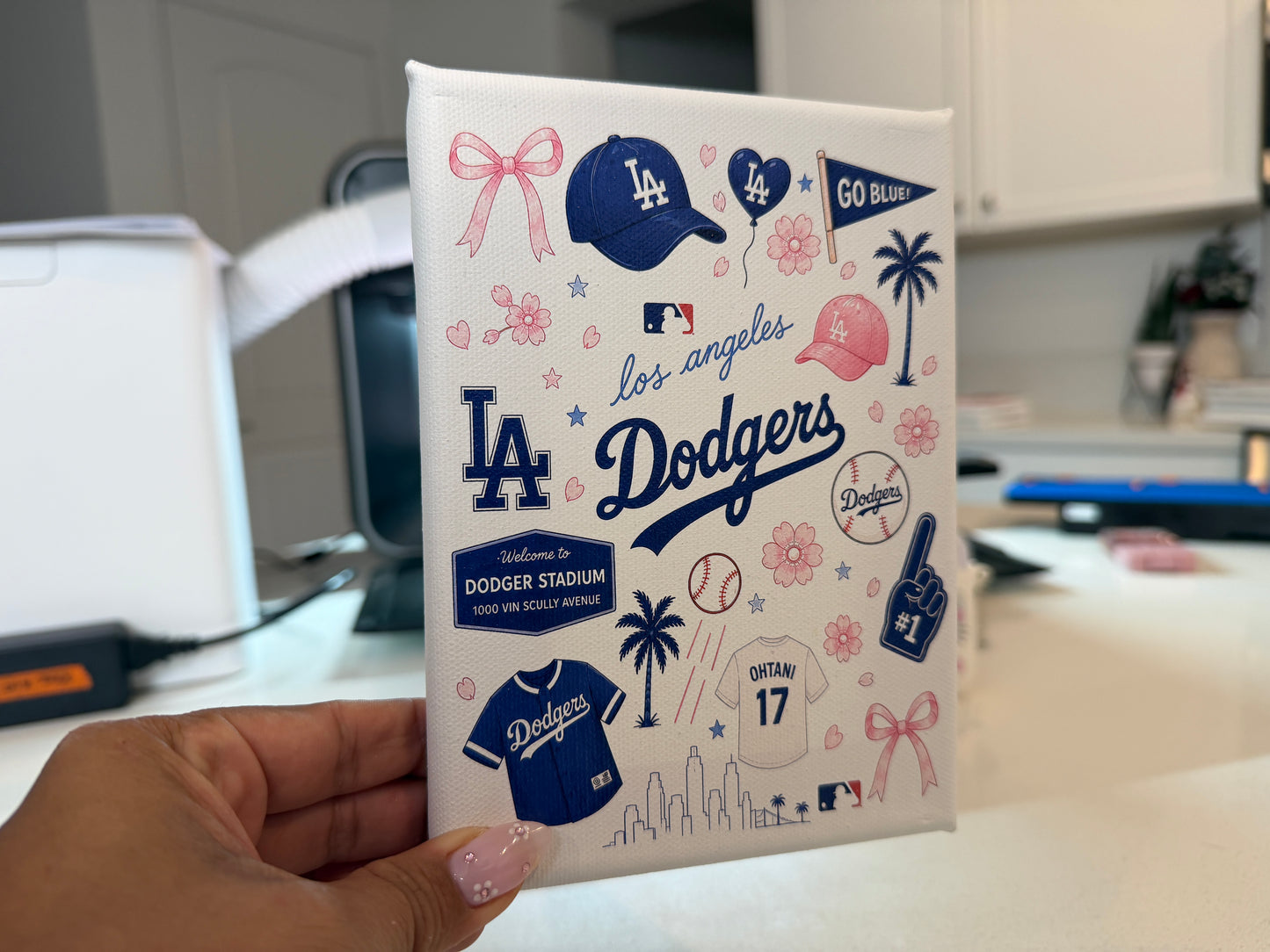 Los Angeles Baseball Canvas