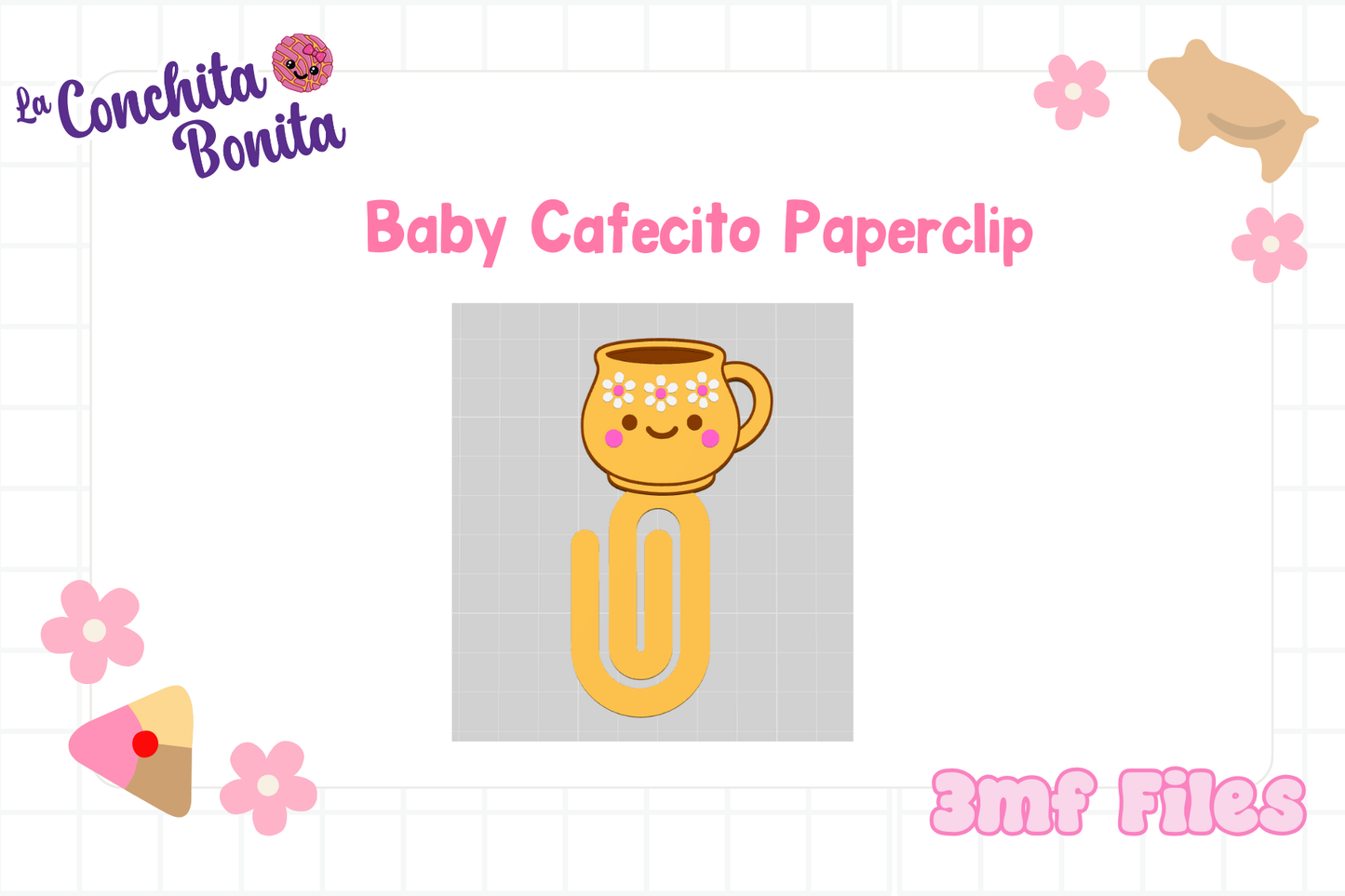 Baby Cafecito Paperclip