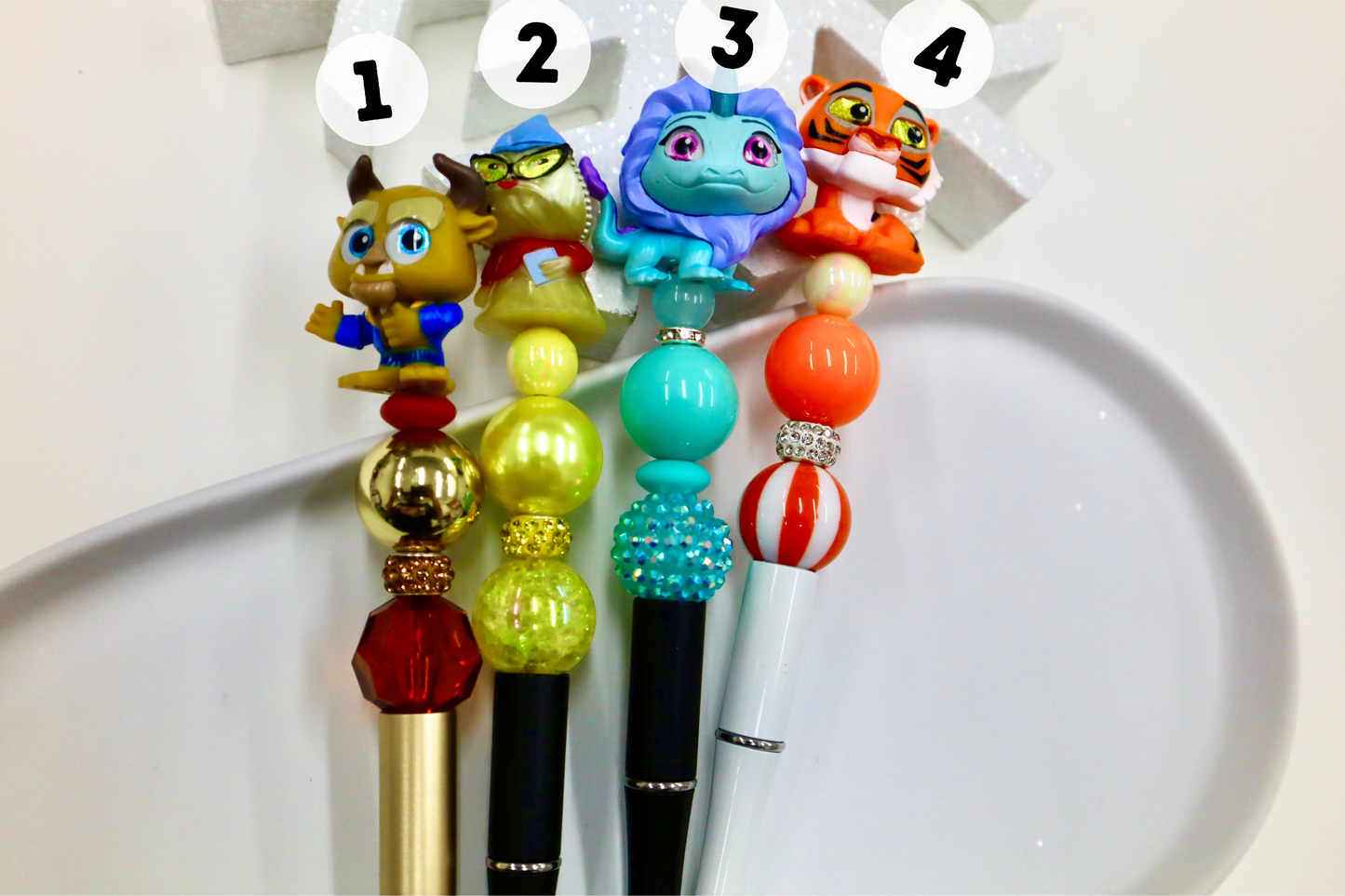 Beaded Pen Assorted Characters
