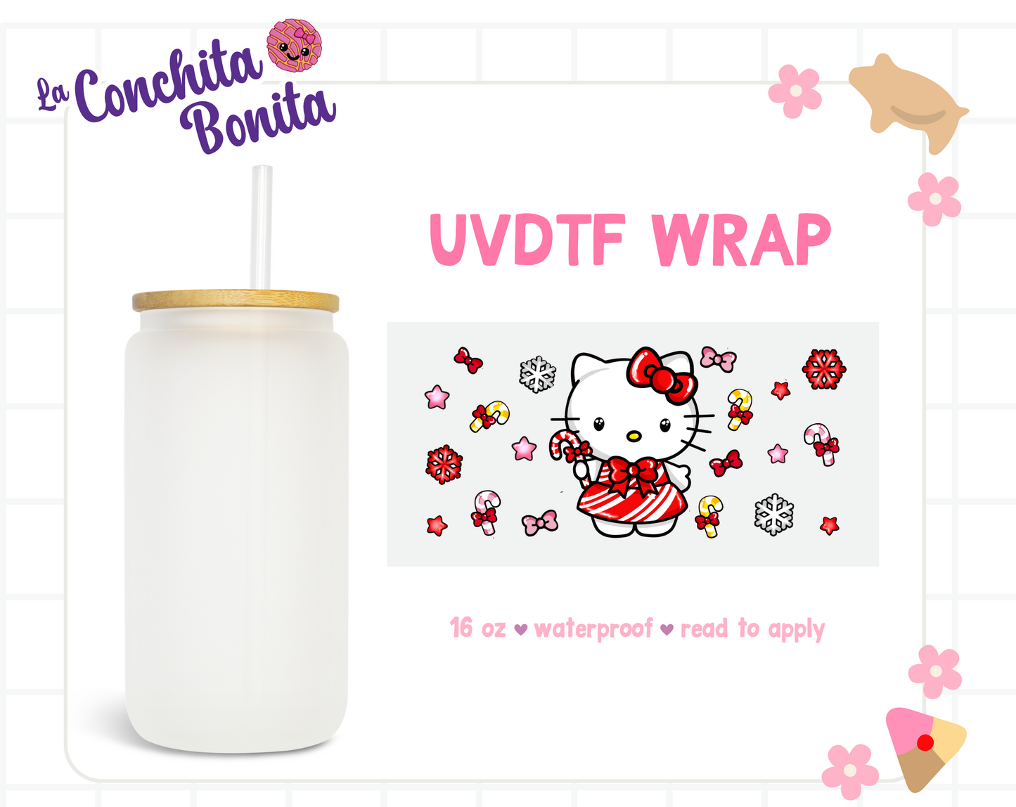 UVTDF Exclusive Candy Cane Cat Wrap