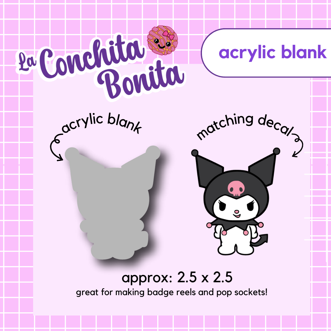 Acrylic Blank - Kawaii Rabbit