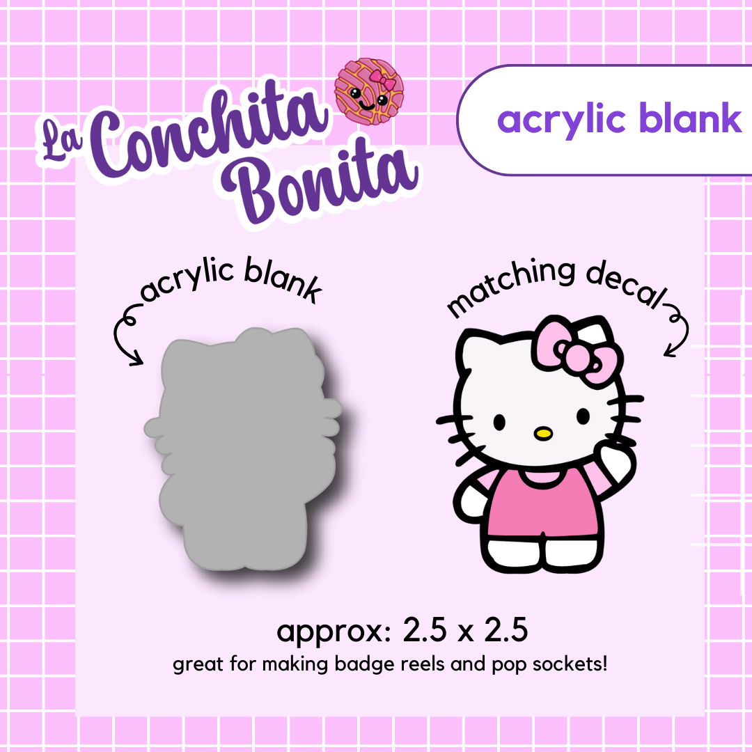 Acrylic Blank - Kawaii OG Kitty