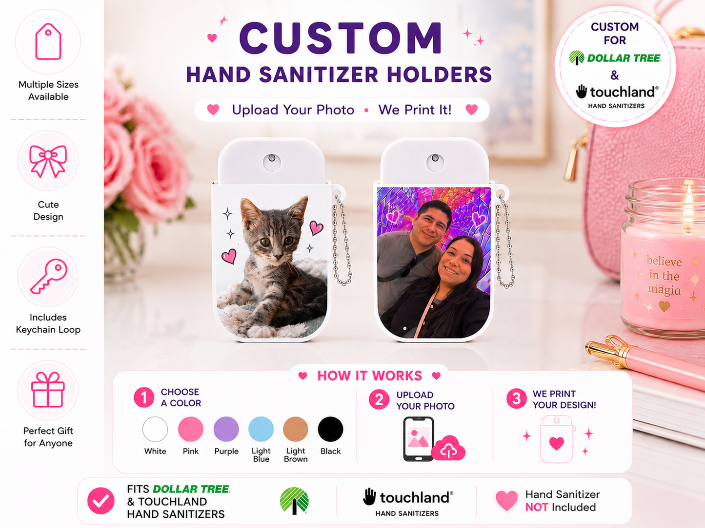 Custom Sanitizer Holder