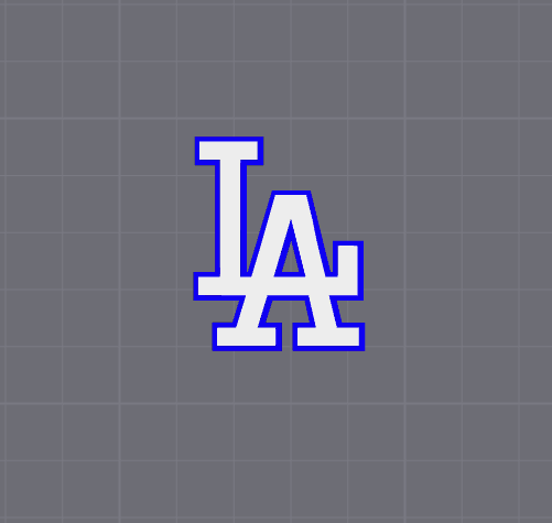 LA Baseball Badges STL