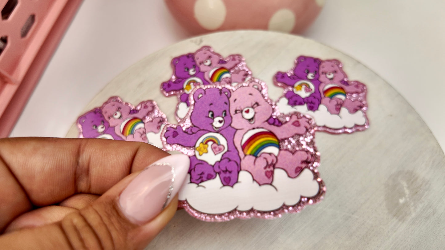 Acrylic Cute Pastel Bears - 4 pack