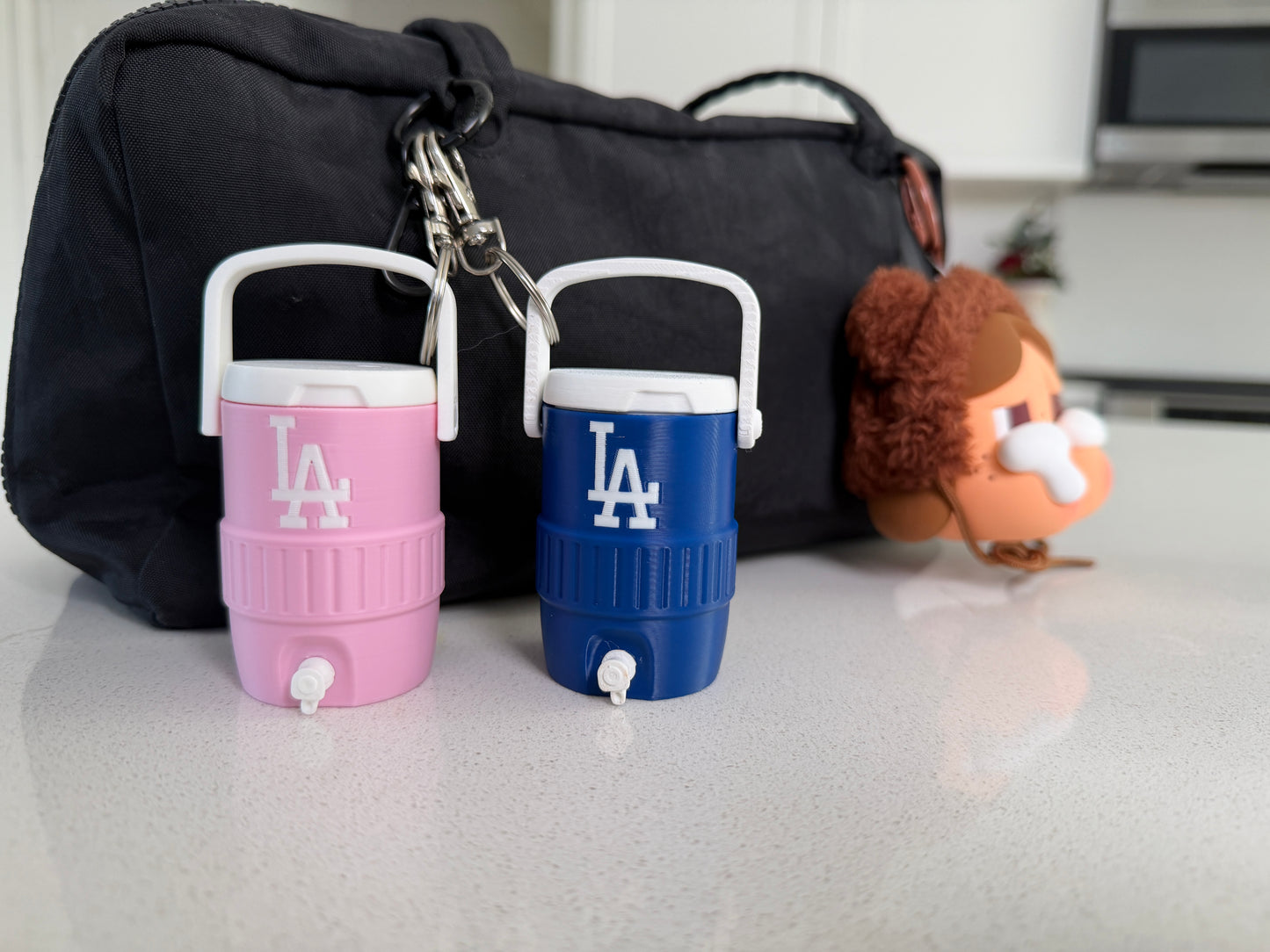 LA Baseball Jug Keychain