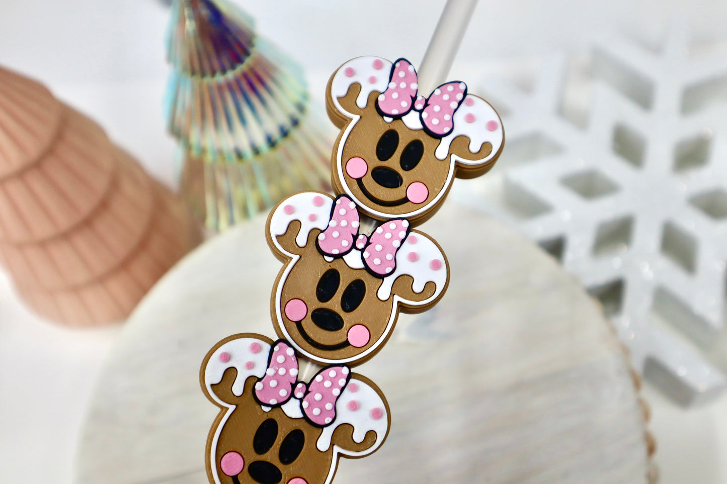 Ginger Mouse Straw Topper