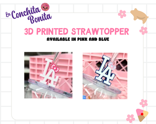 3D Straw Topper - LA