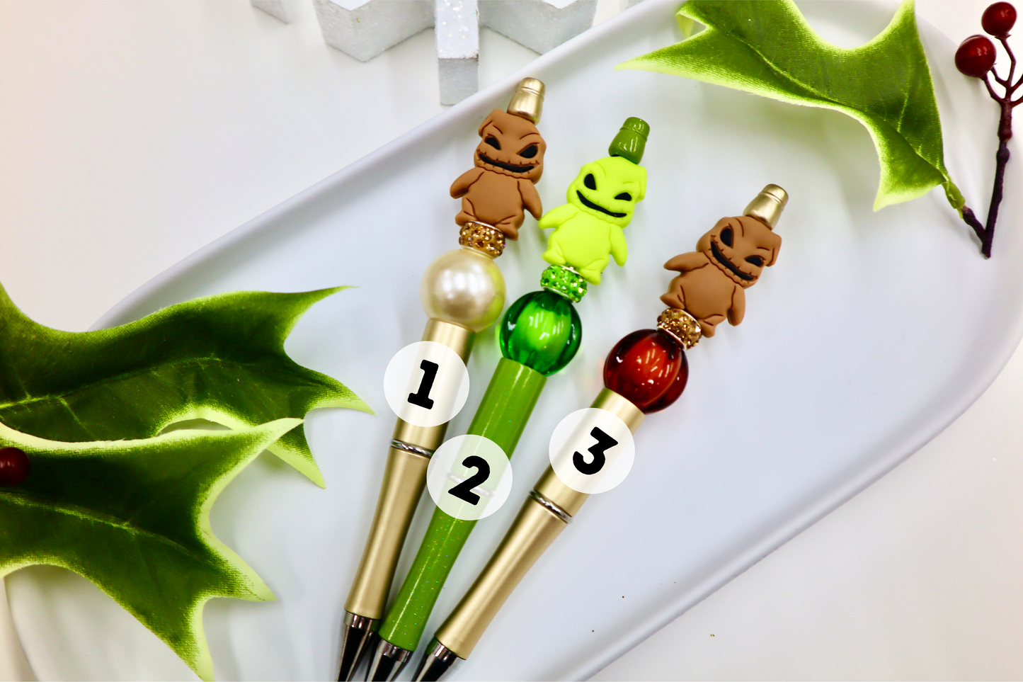 Beaded Pen Xmas Monsters (#1-3)