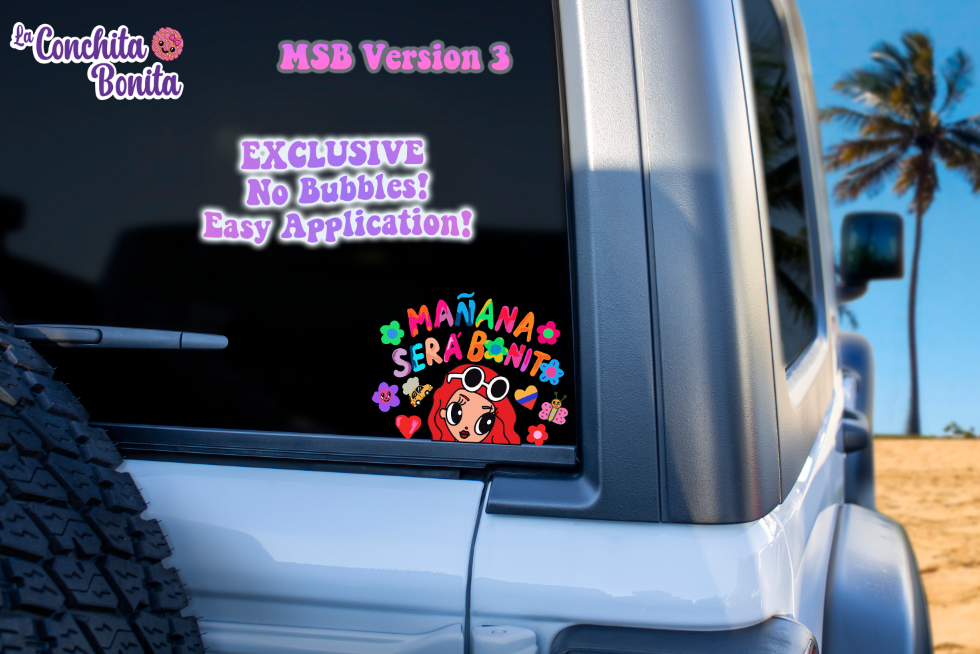 Version 3 Karol G Peek-A-Boo Car Decal