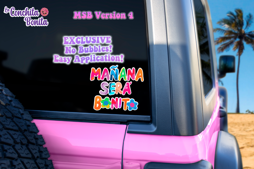 Version 4 Karol G Words Only Car Decal