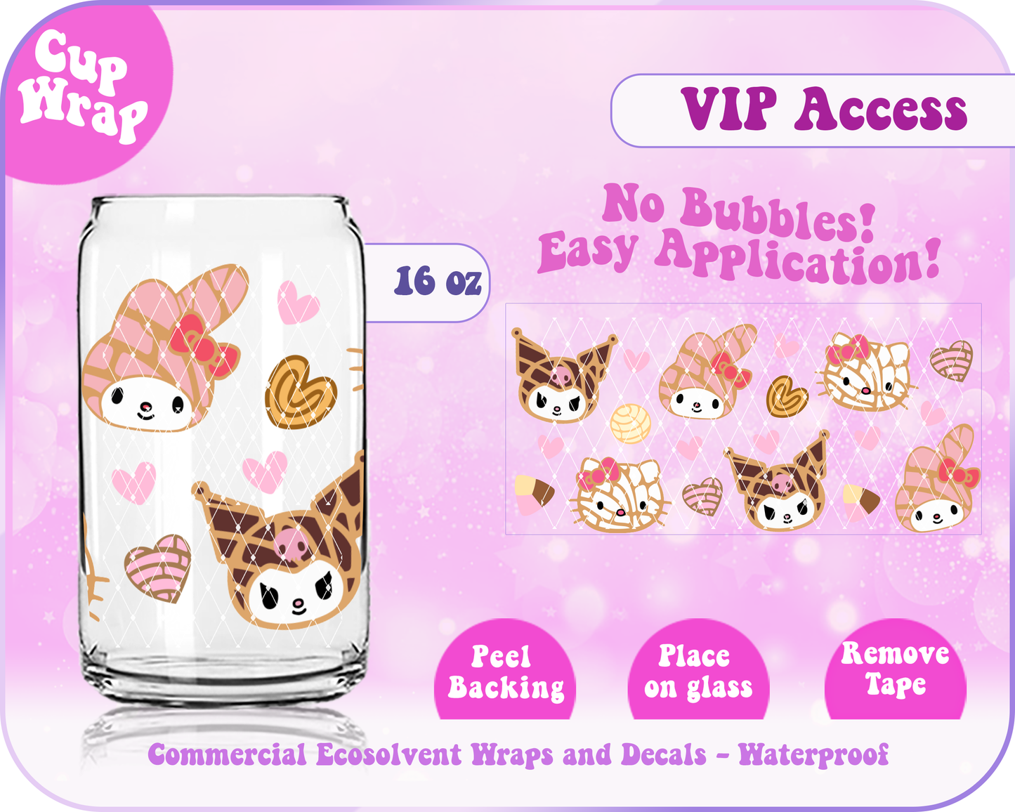 Kawaii Concha Pan Dulce Wrap