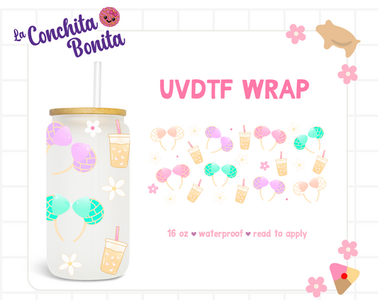 UVDTF Mouse and Coffee Ears Wrap