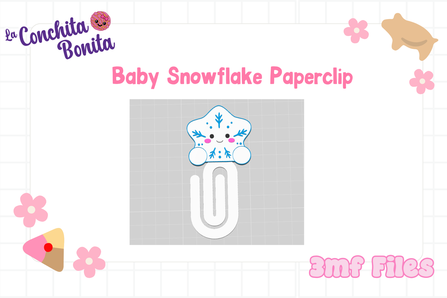 Baby Snowflake Paperclip