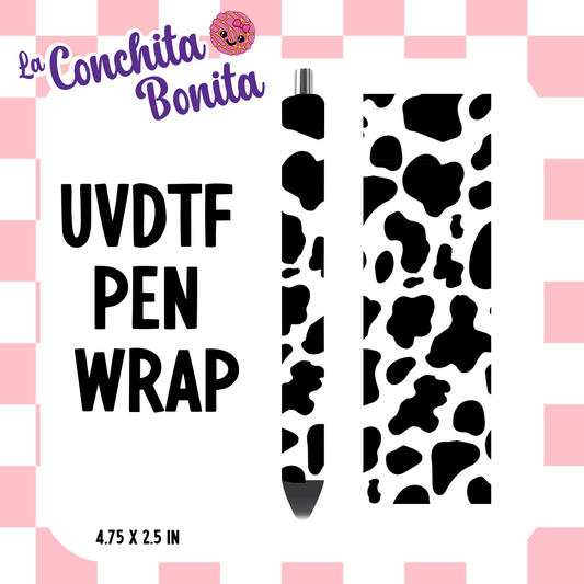 UVDTF Cow Print Pen Wrap