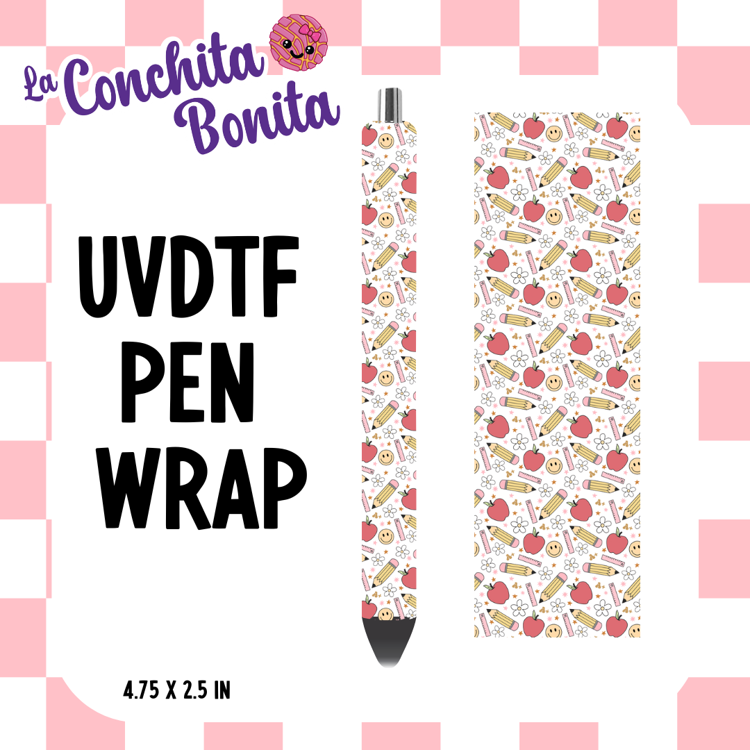 UVDTF Trendy Teacher Pen Wrap