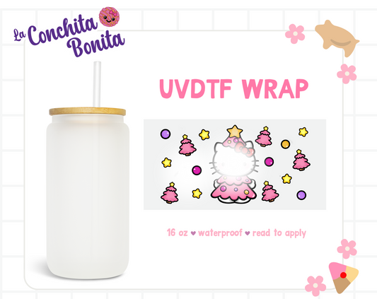 UVTDF Exclusive Pink Xmas Dress Wrap