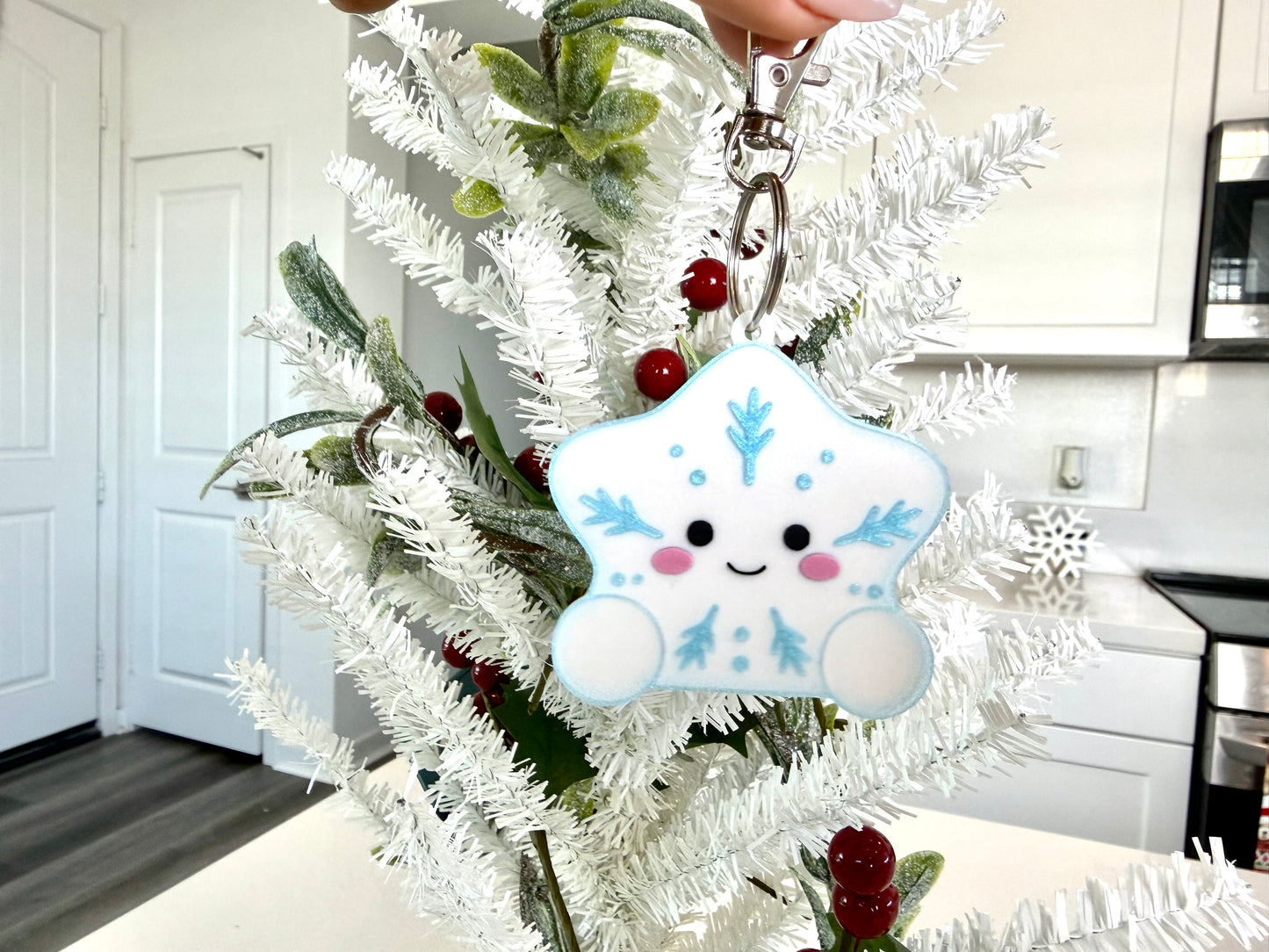 Baby Snowflake Keychain