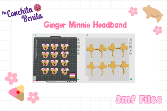 Ginger Minnie Headband 3MF Files