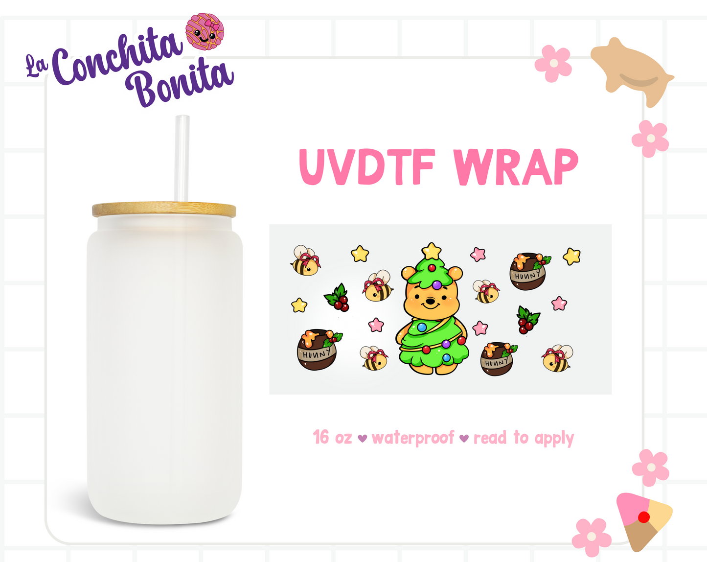 UVTDF Exclusive Green Xmas Tree Bear Wrap