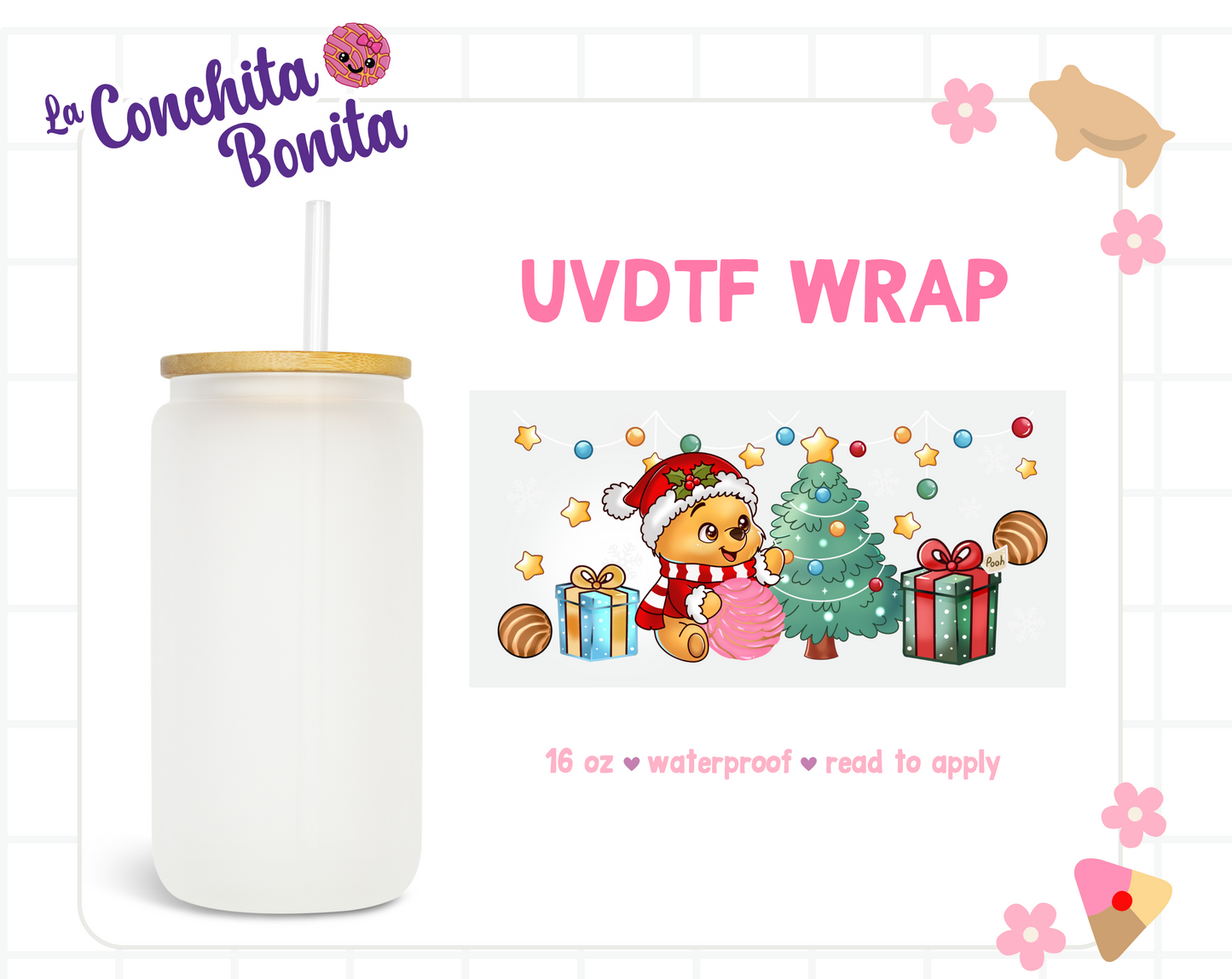 UVTDF Exclusive Xmas Concha Bear Wrap
