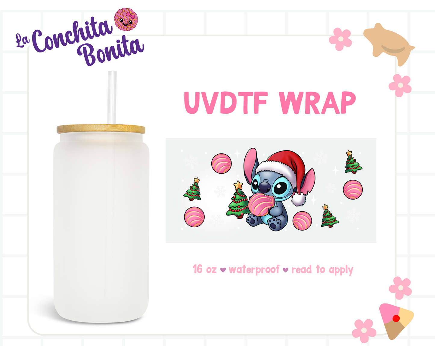 UVTDF Exclusive Xmas Concha Alien Wrap