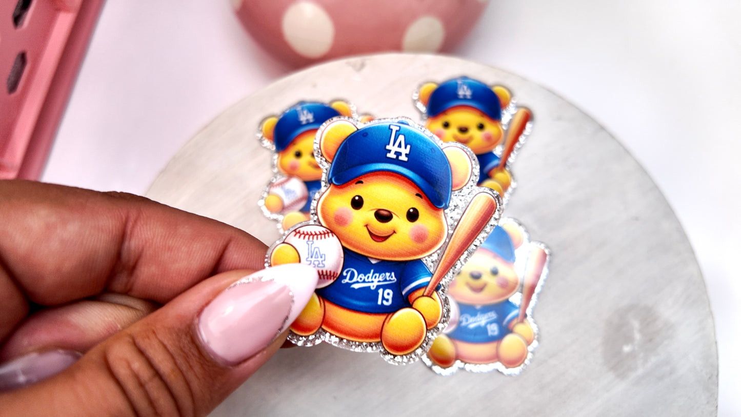 Acrylic Baseball Bear - 4 pack