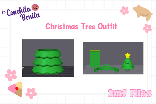 Xmas Tree Outfit – Headband + Ornaments | 3mf Files