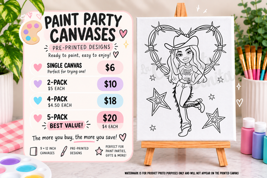 Karol G Cow Girl Paint Canvas