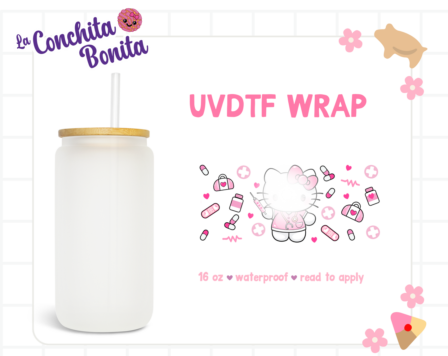 UVDTF Kawaii Nurse Wrap