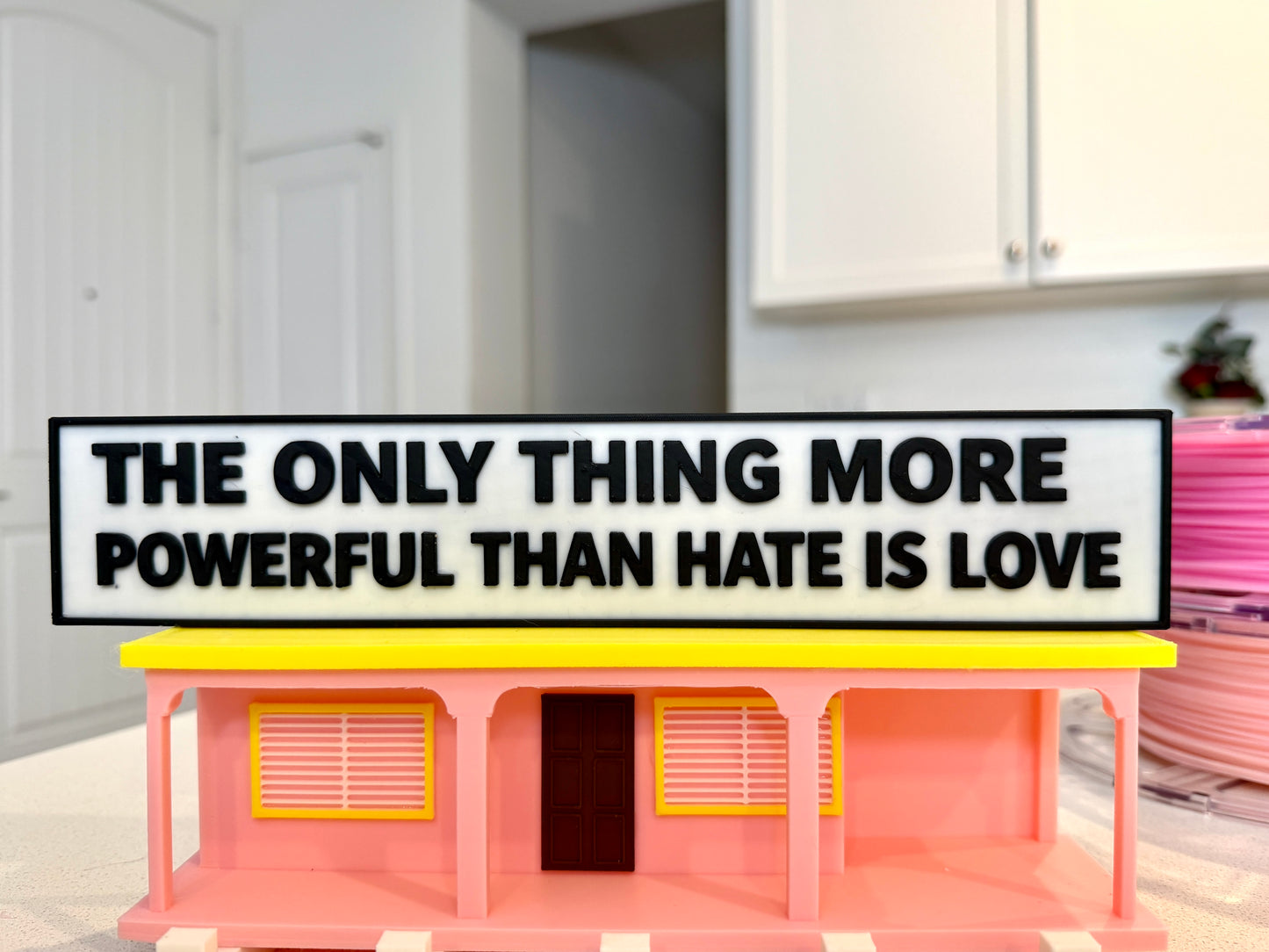 Only Love 3d Desk Sign