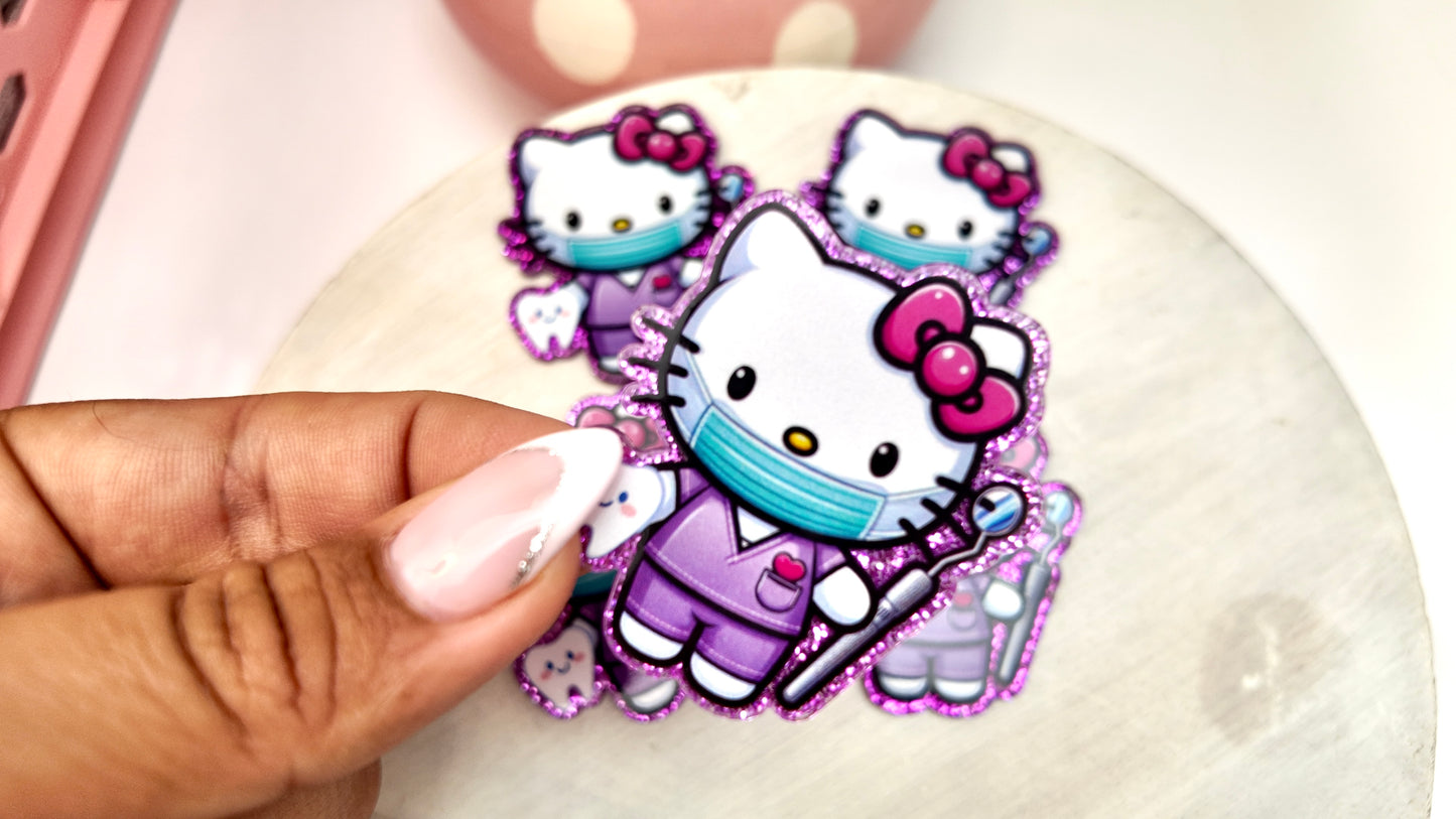 Acrylic Kawaii Dentist  - 4 pack