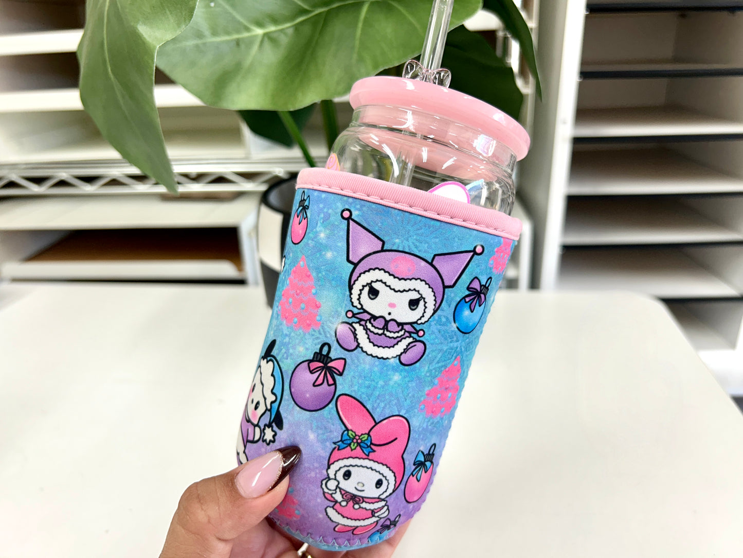 Kawaii Coffee Sleeves - 24 oz