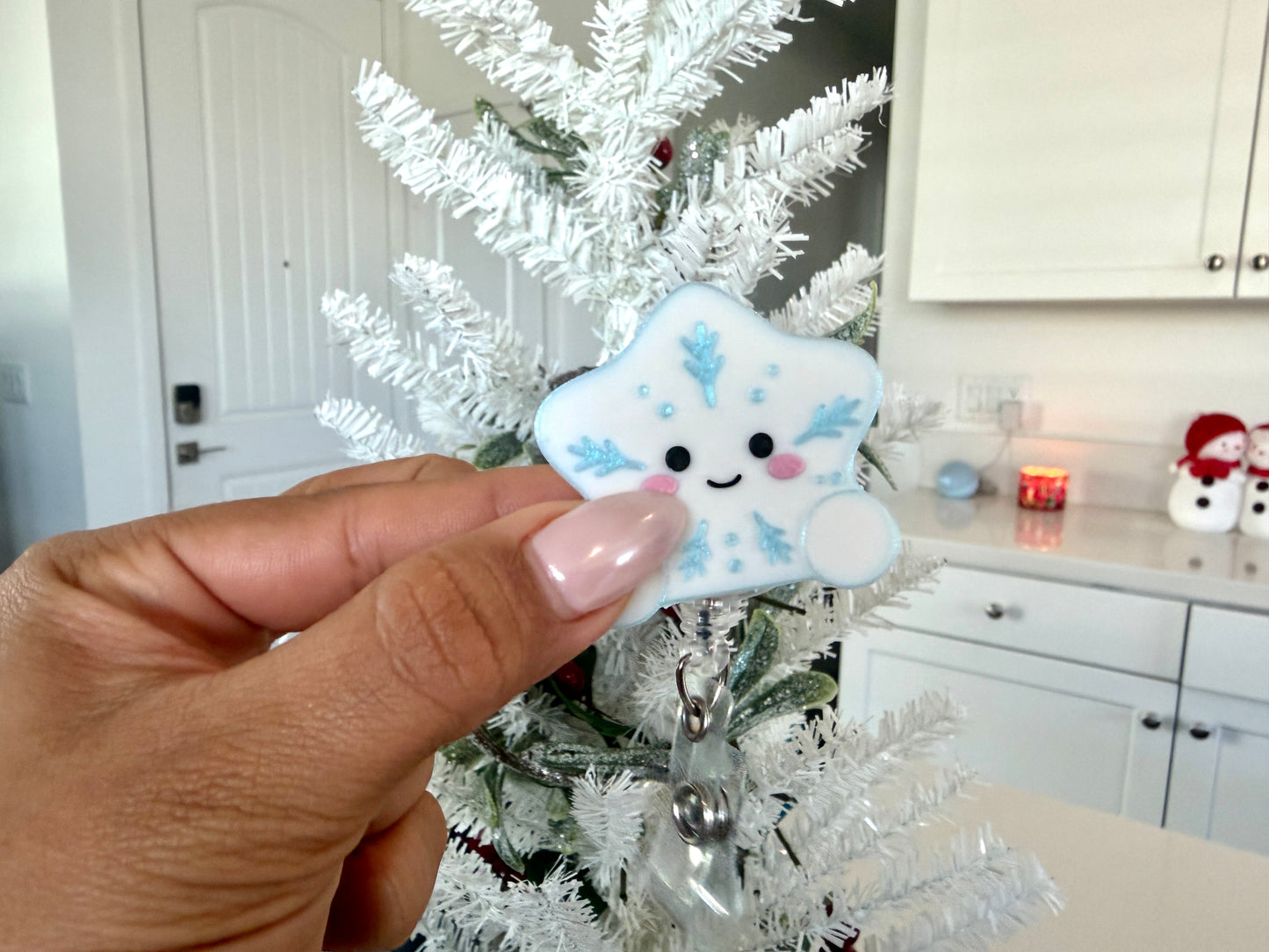 Baby Snowflake Badge Reel
