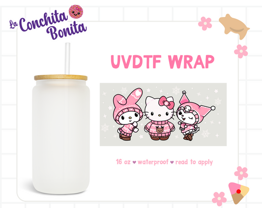 UVTDF Pink Xmas Sweater Girls