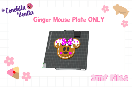 Ginger Mouse PLATE ONLY 3MF File
