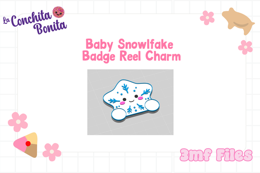 Baby Snowflake Badge Reel