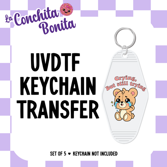 UVDTF Crying Bear Keychain (5 pack)