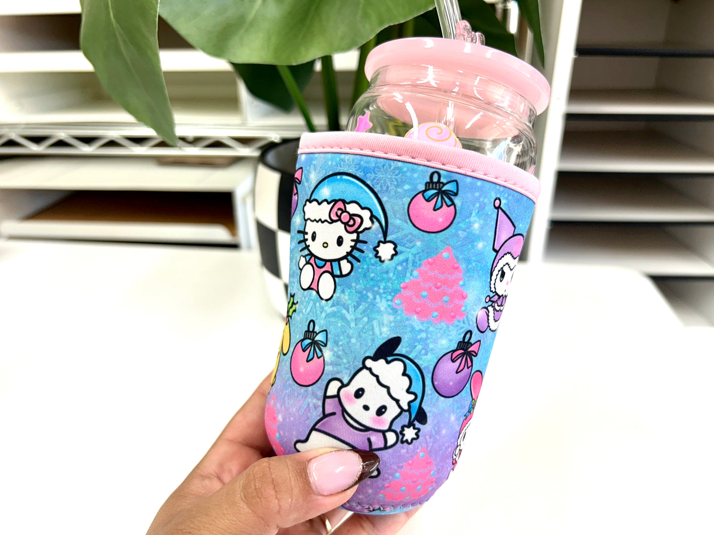 Kawaii Coffee Sleeves - 24 oz