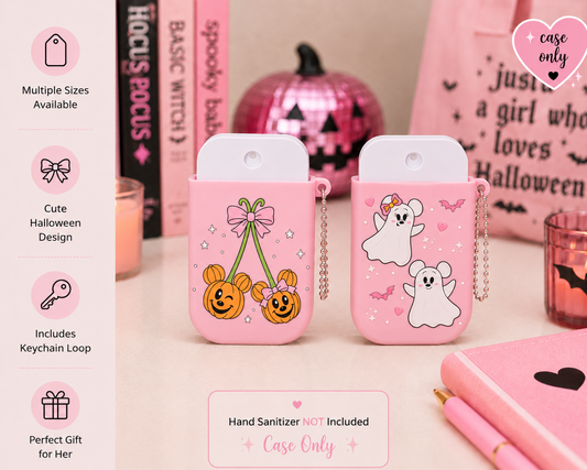 Magical Pink Halloween Hand Sanitizer Holder