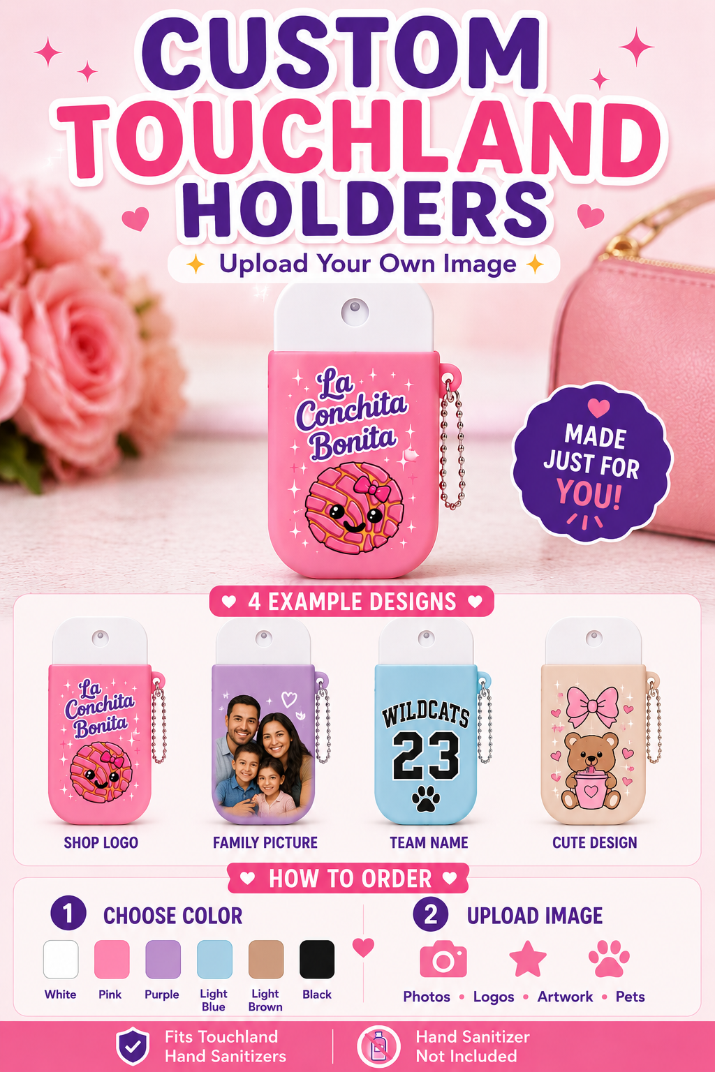 Custom Sanitizer Holder