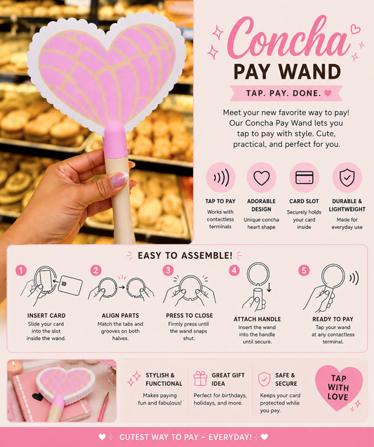 Scallop Concha Heart Pay Wand
