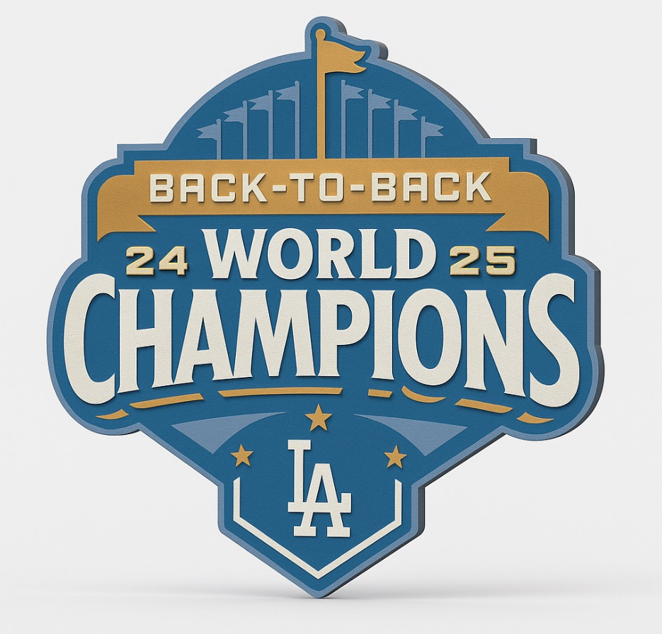 2025 Back-to-Back World Champions Baseball Ornament | 3mf File