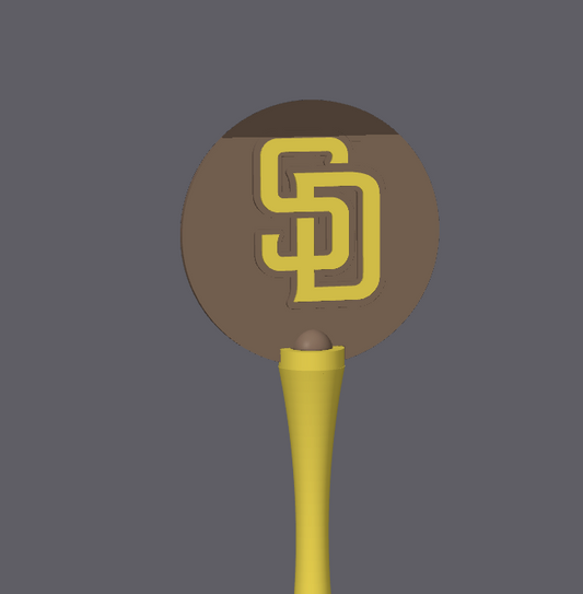 San Diego Baseball Paddle Pay Wand STL