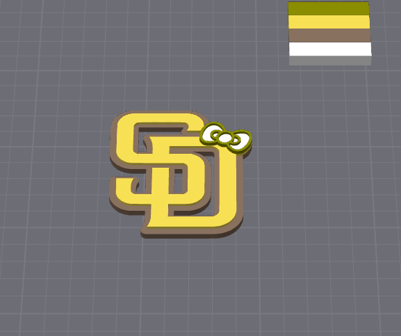 San Diego Baseball Paddle Pay Wand STL