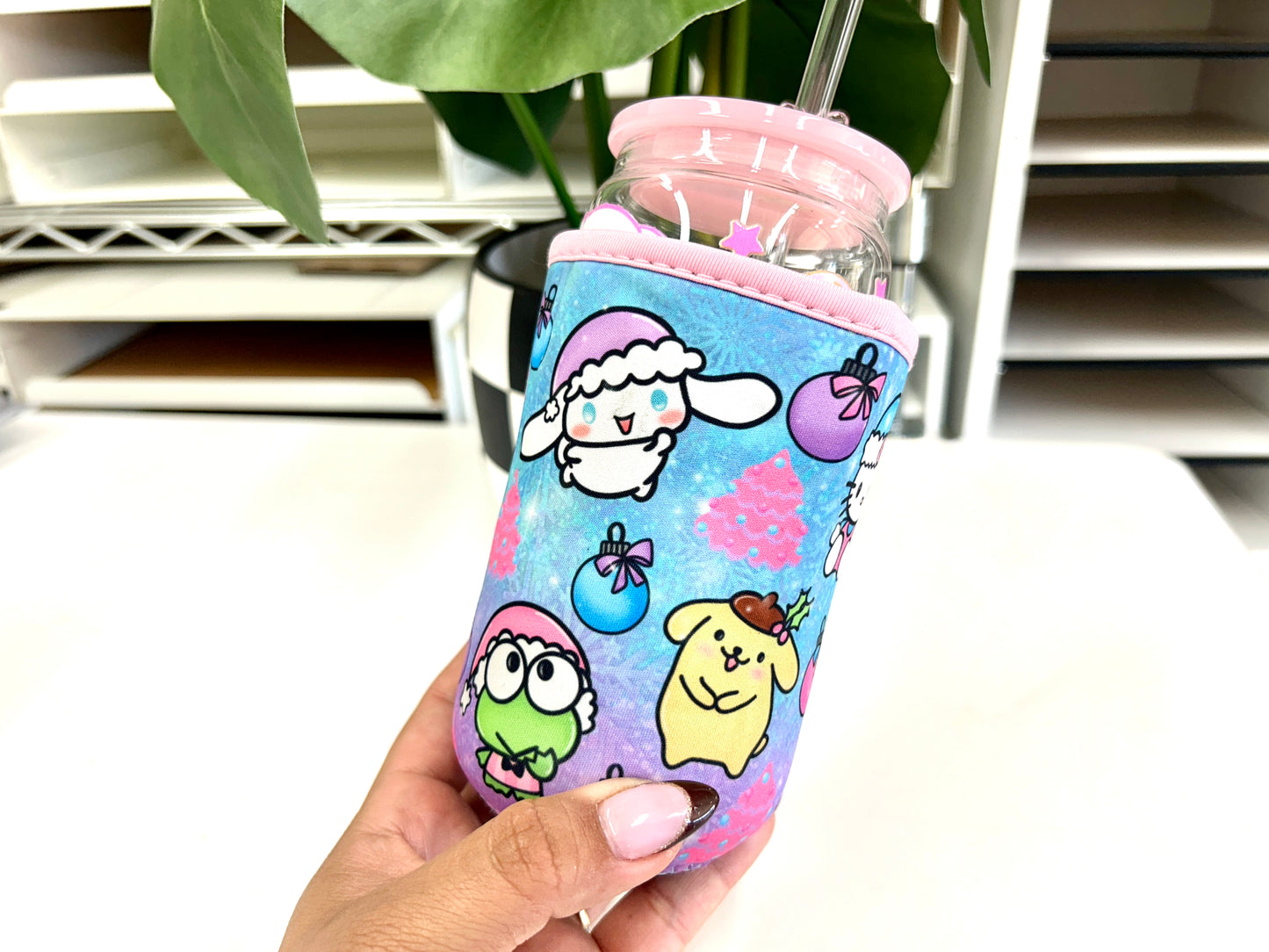 Kawaii Coffee Sleeves - 24 oz