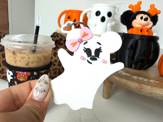 Ghostie Mouse Keychain