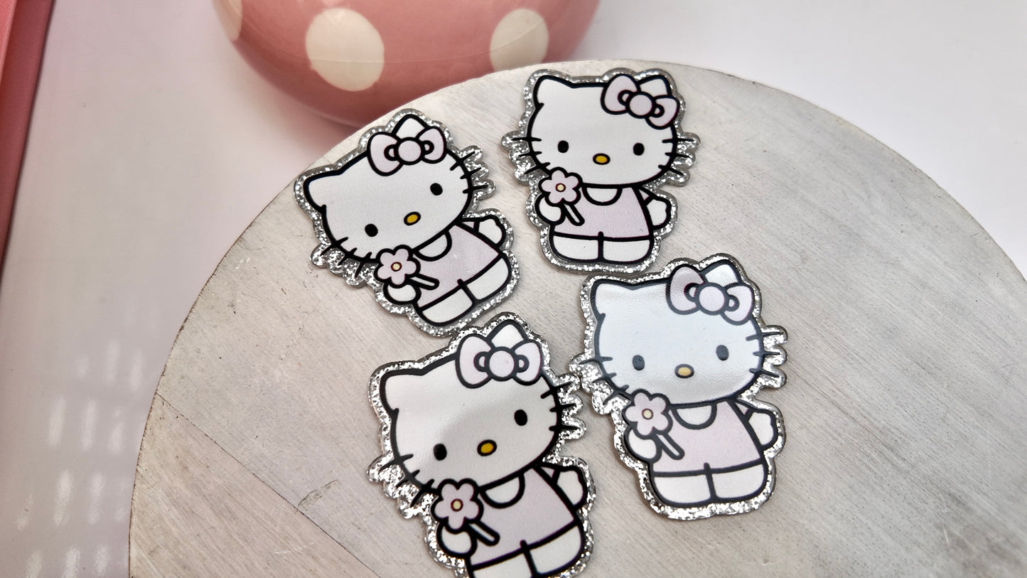 Acrylic Light Pink Kawaii Cat - 4 pack