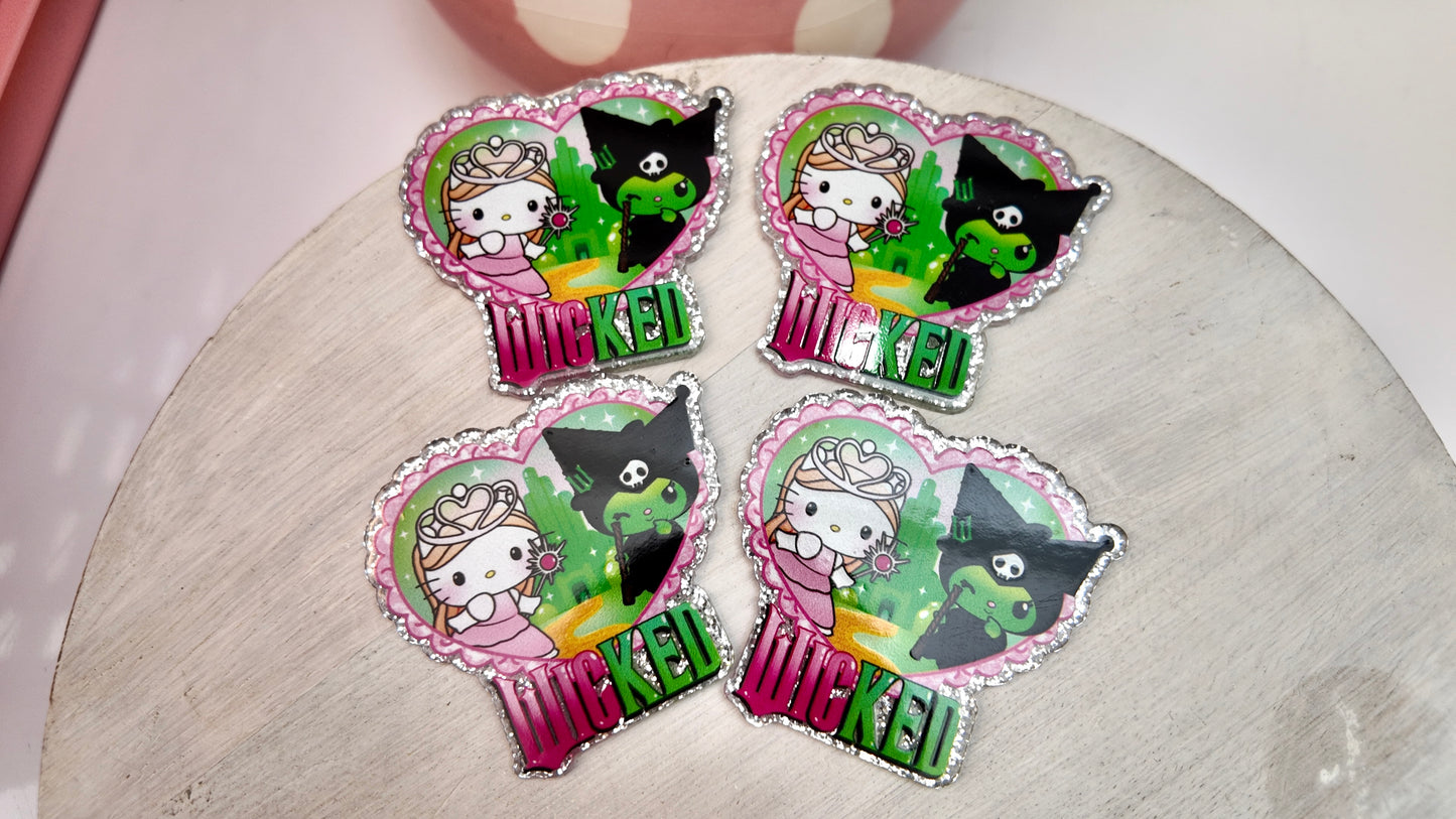 Acrylic Kawaii Witches - 4 pack