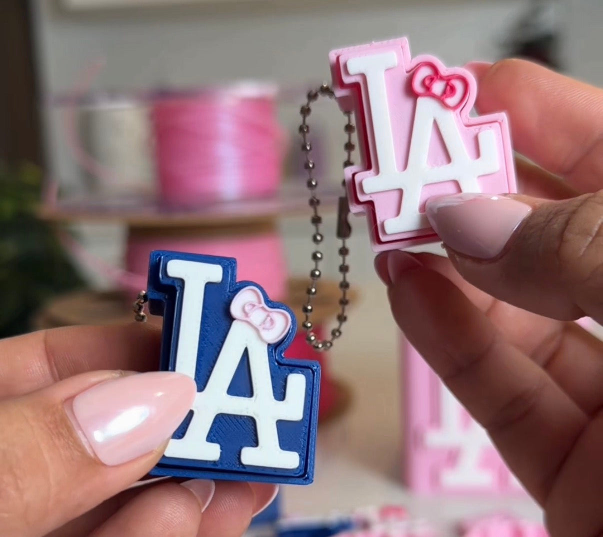 LA Fidget Clicker Keychains